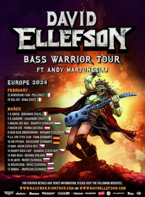 Dave Ellefson, Bass Warrior Tour’
